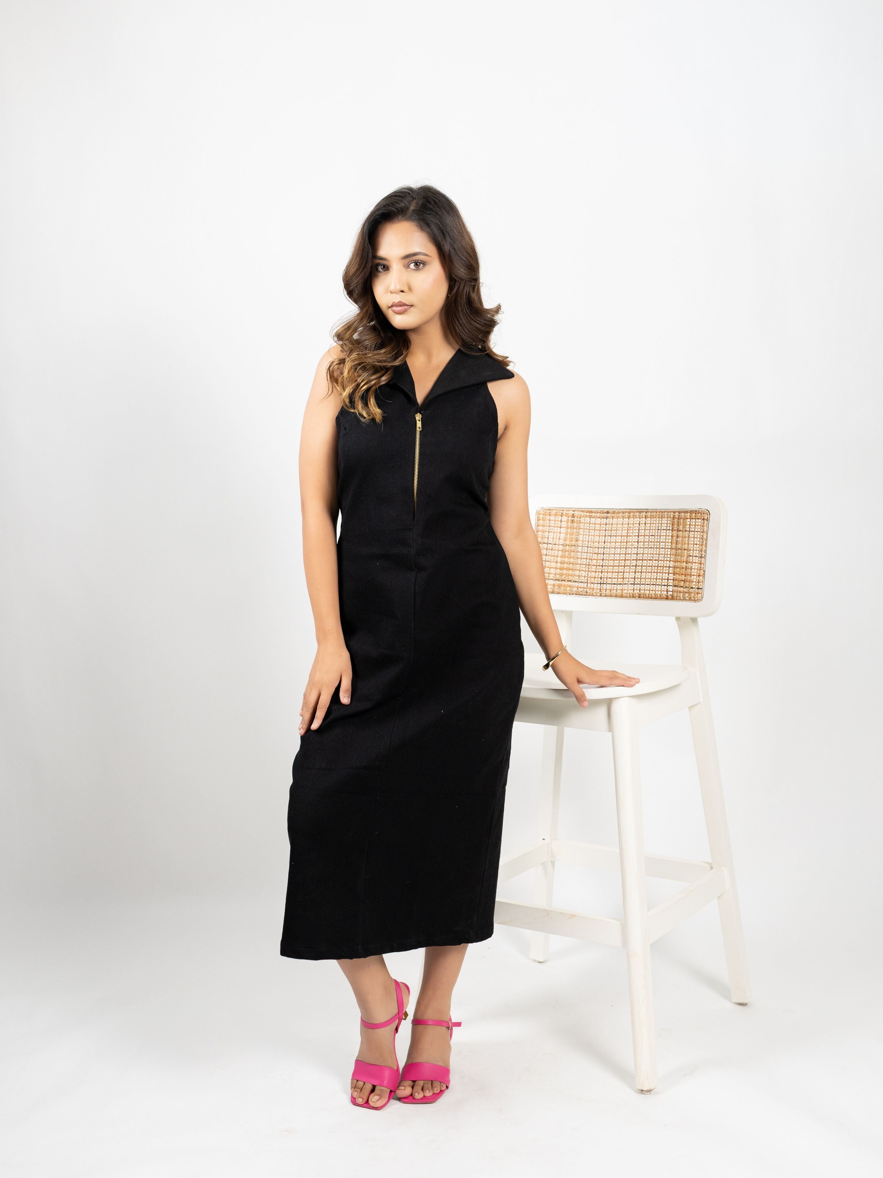 Noir Midi Dress