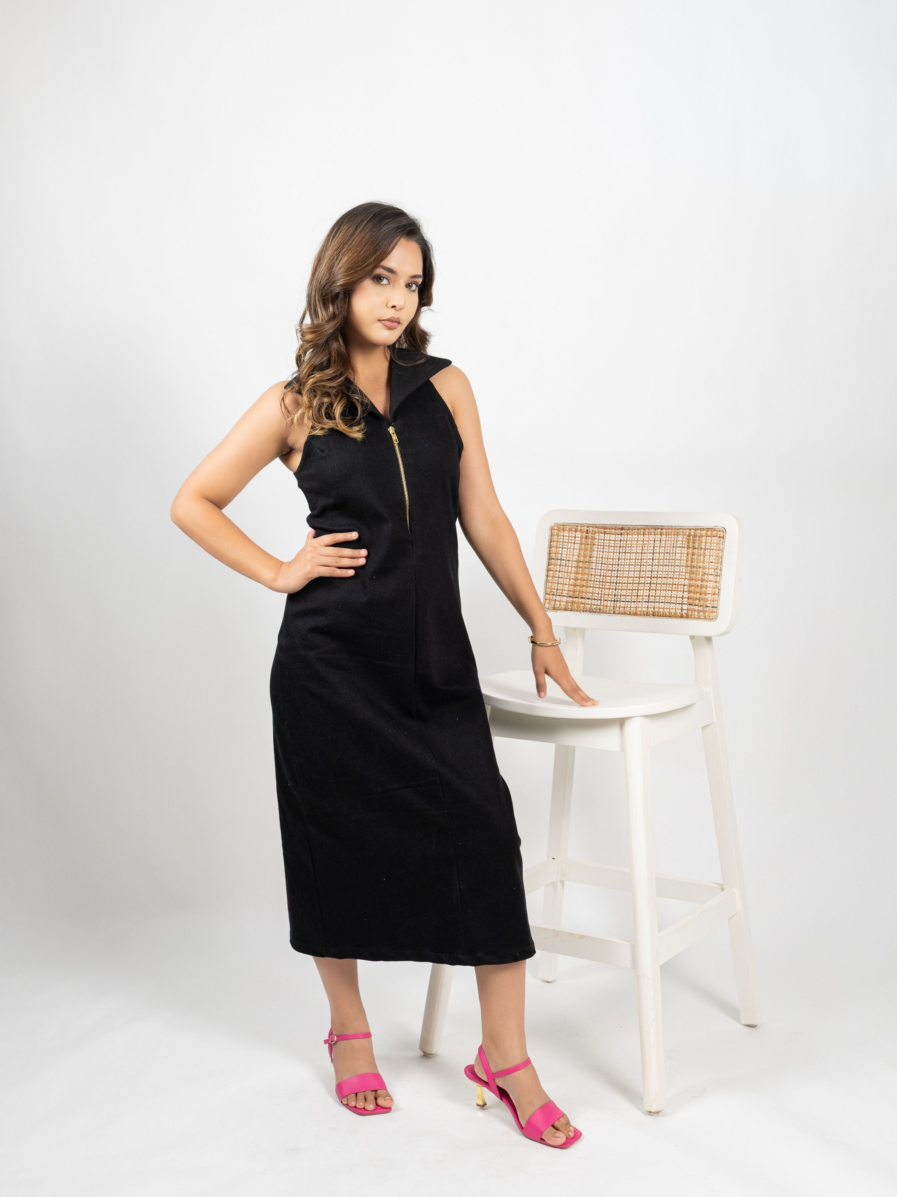 Noir Midi Dress