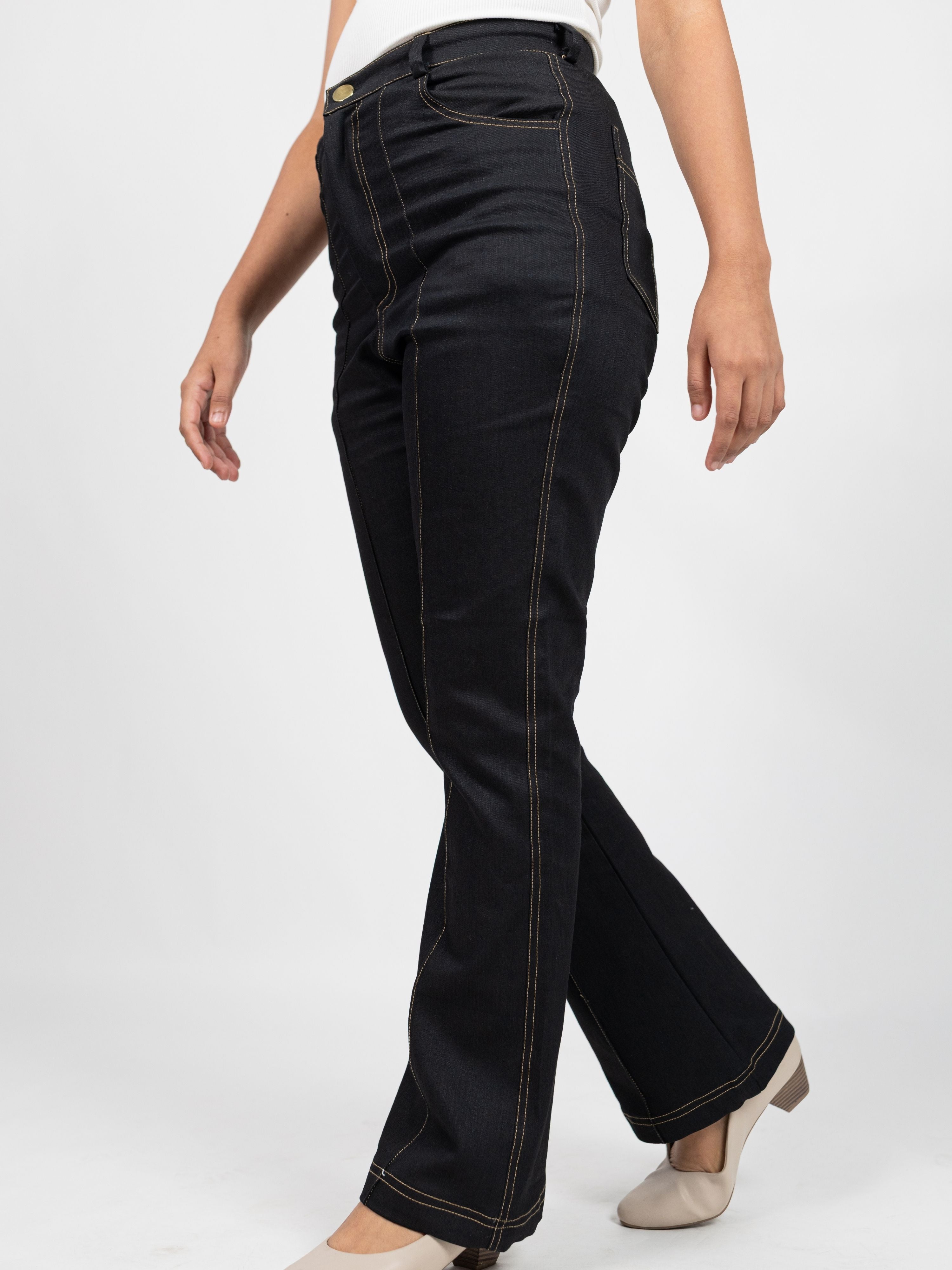 SculptFit Bootcut Jeans- Black