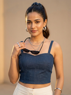 THE VERSATILE CORSET- DARK BLUE