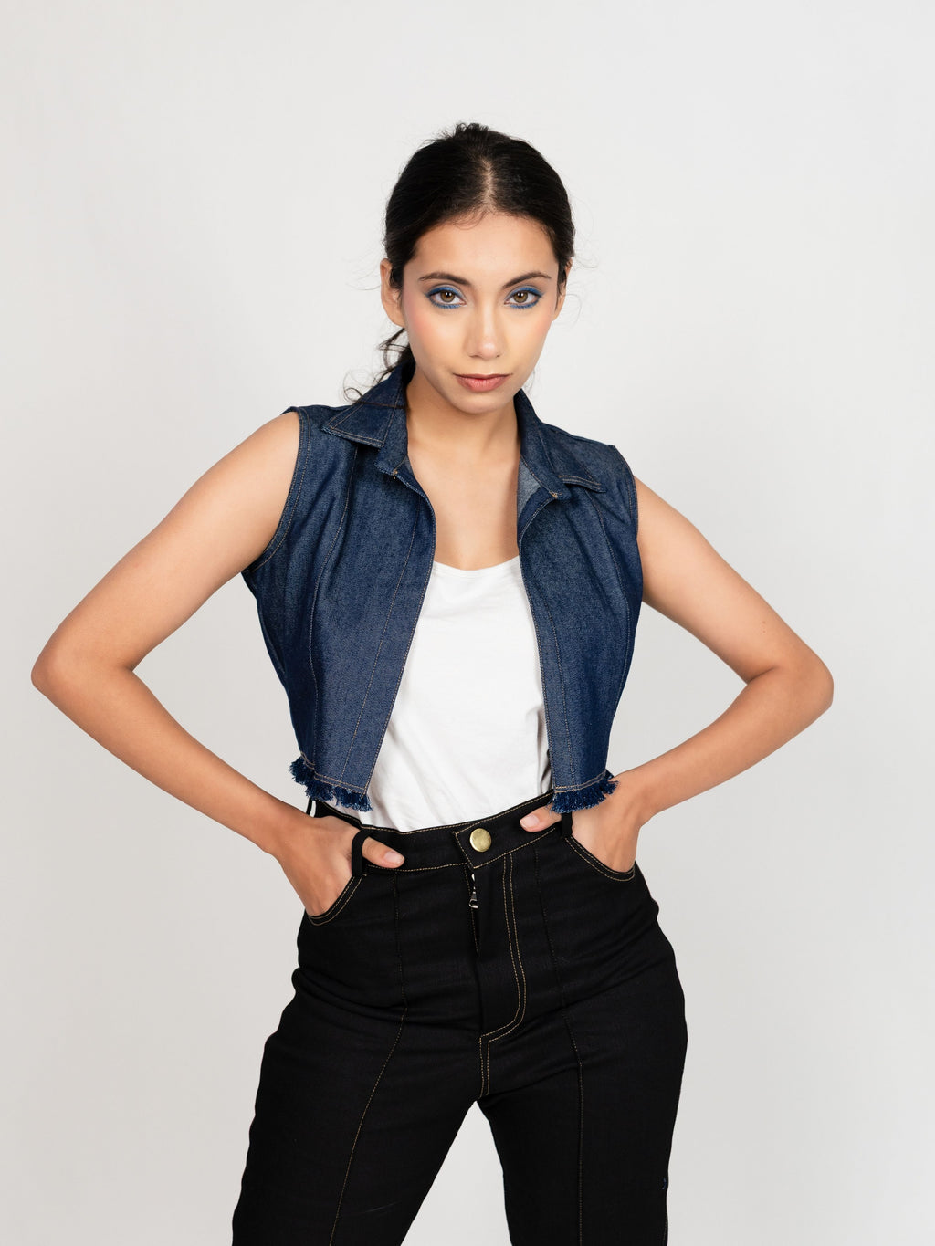 Raw Edge Crop Jacket