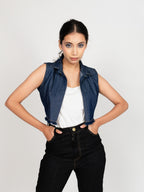 Raw Edge Crop Jacket