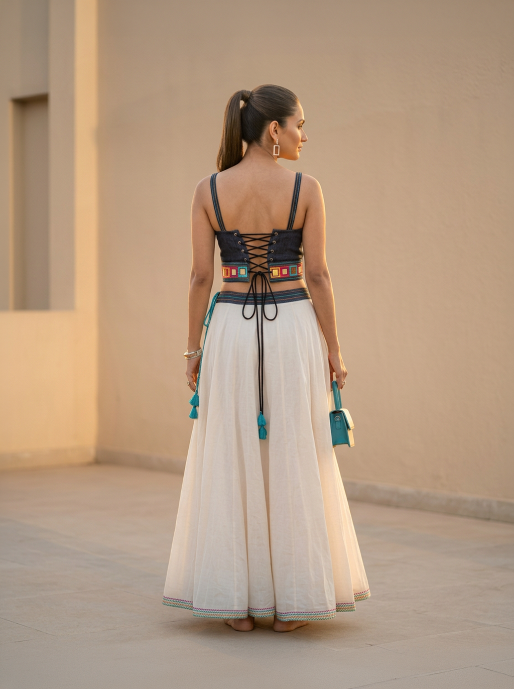THE VERSATILE CORSET- DARK BLUE