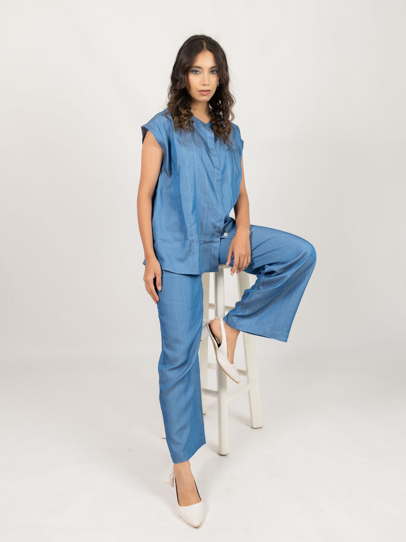 The Linear Pleat Shirt and Pants