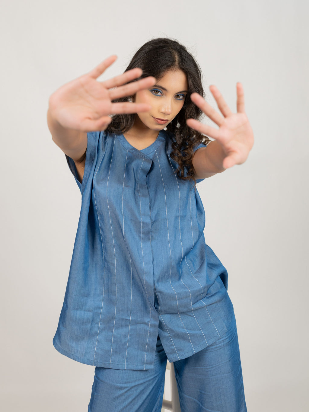 The Linear Pleat Shirt and Pants