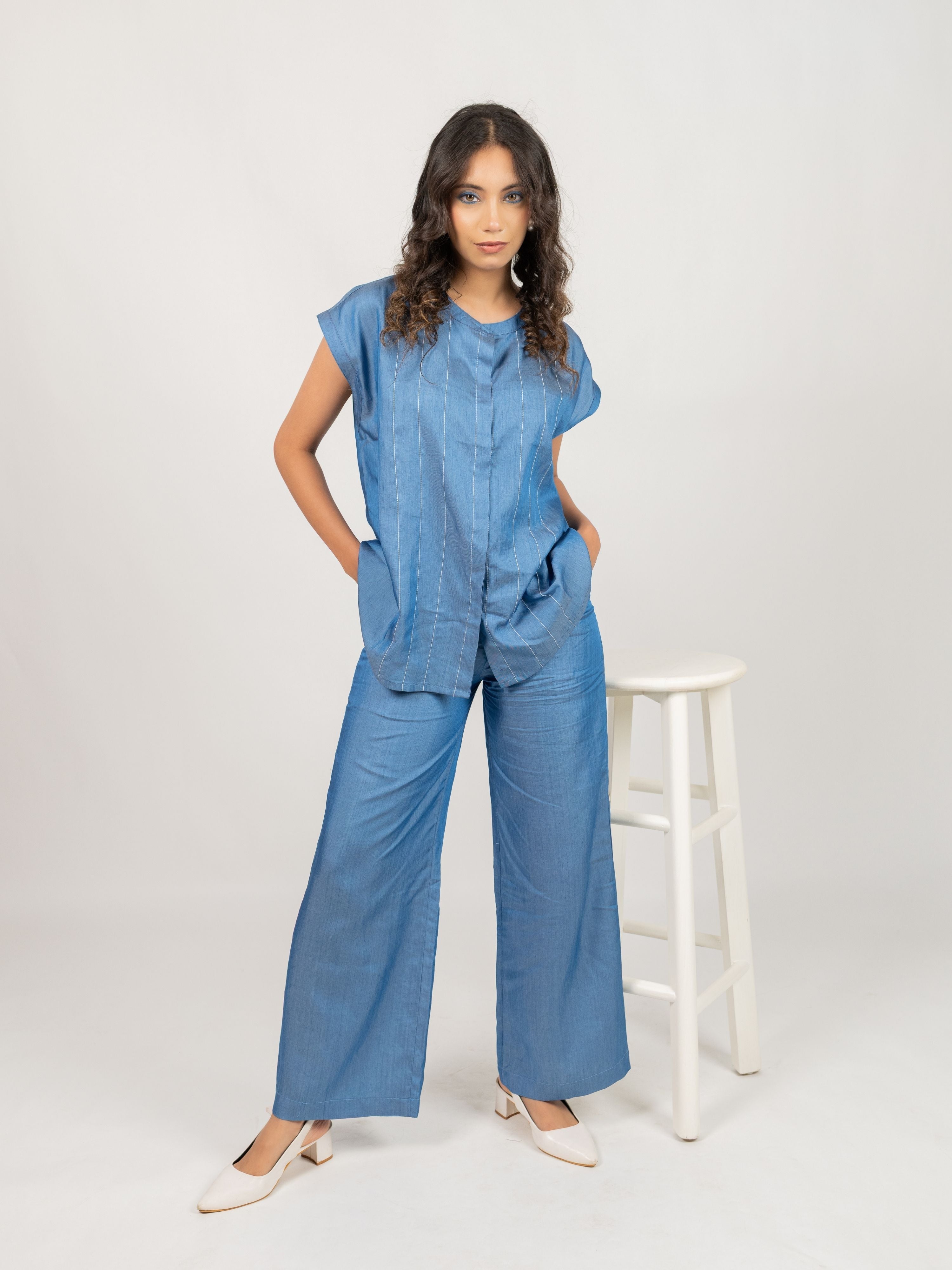 The Linear Pleat Shirt