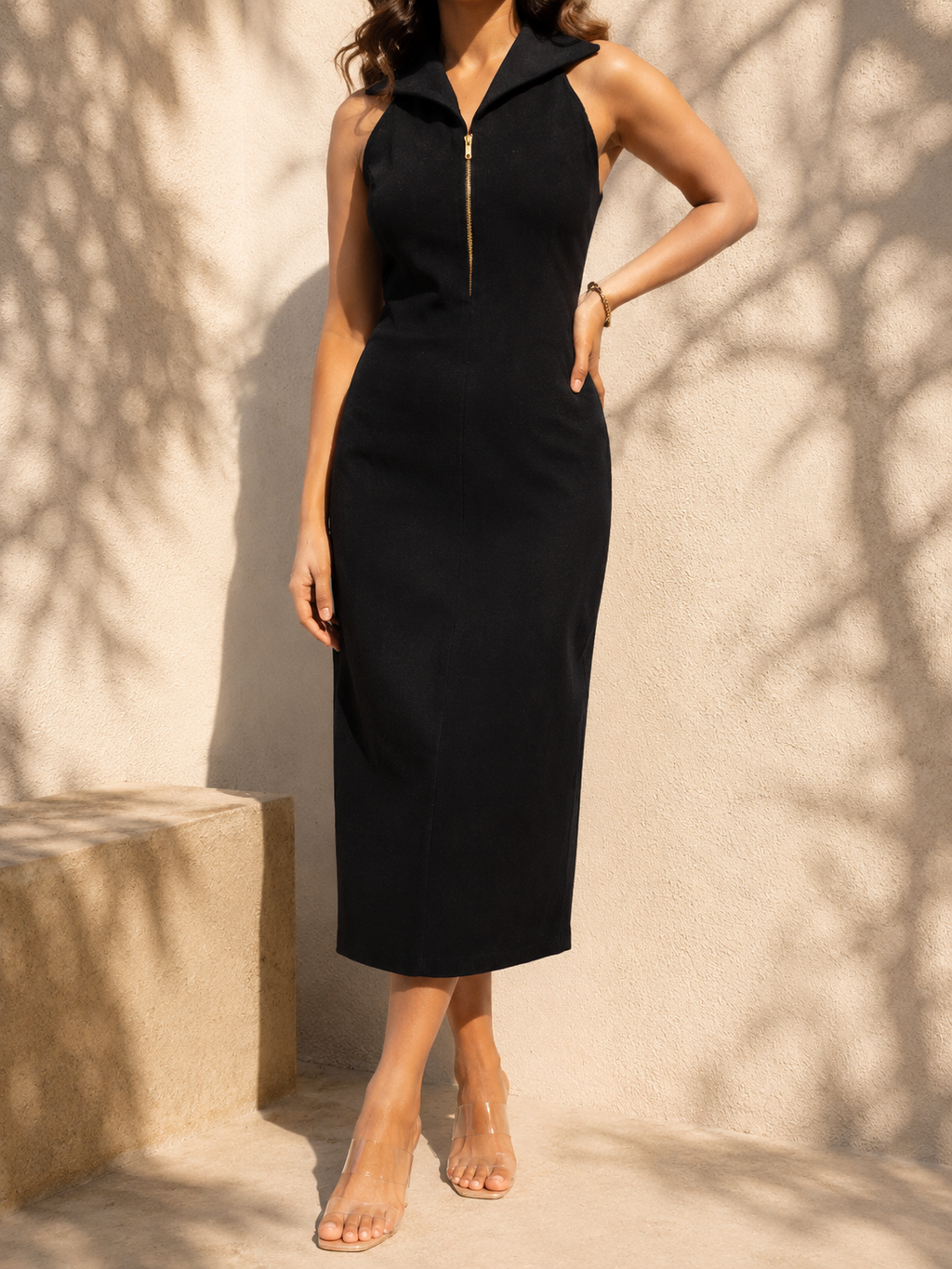 Noir Midi Dress