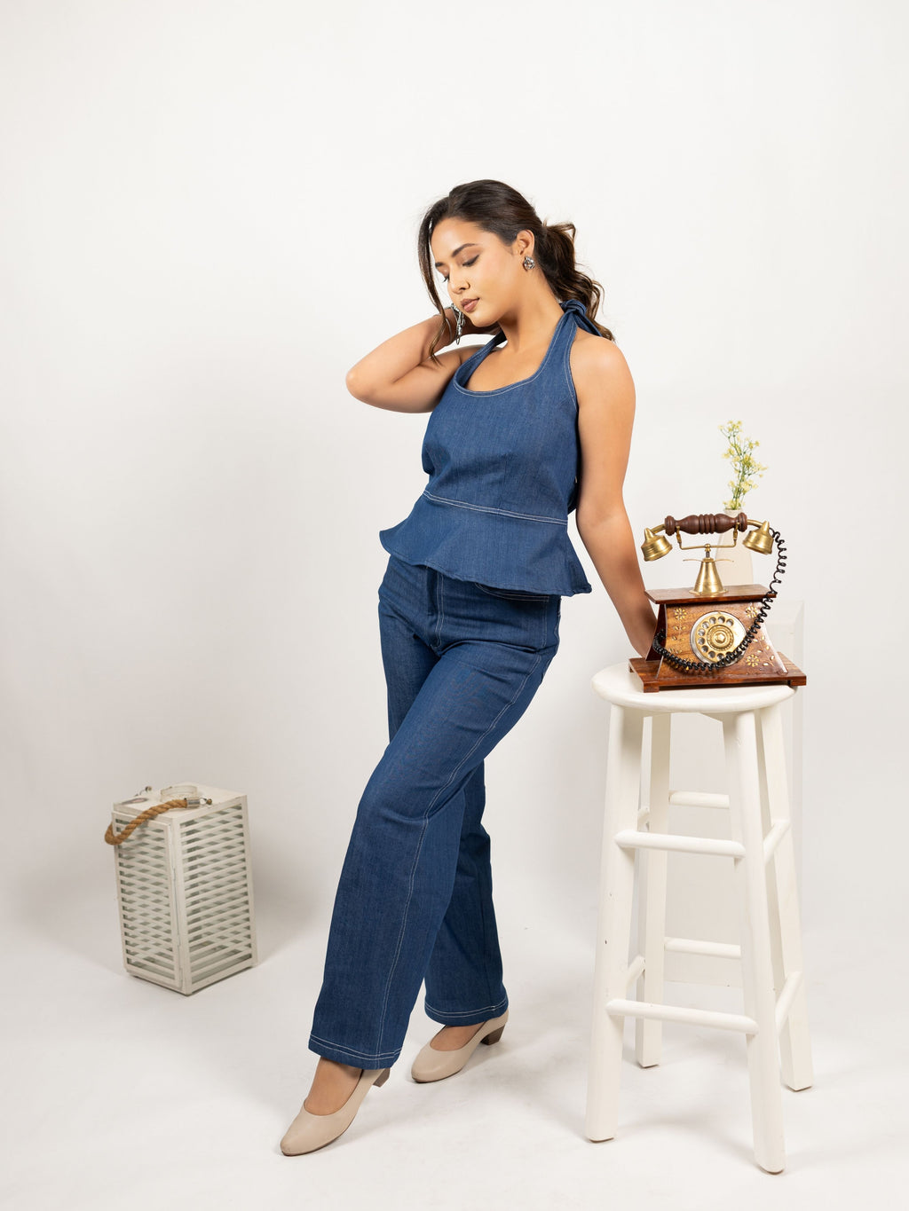 The Peplum Halter Set
