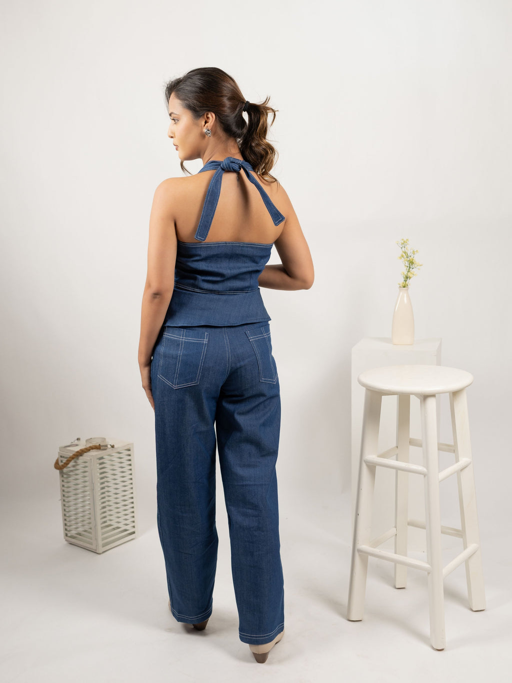 The Peplum Halter Set