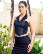 Panelled Collar Corset