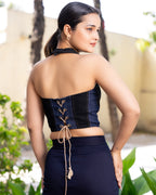 Panelled Collar Corset