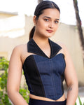 Panelled Collar Corset