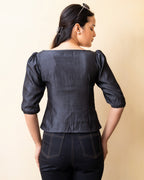 Sculpted Puff Sleeve Top