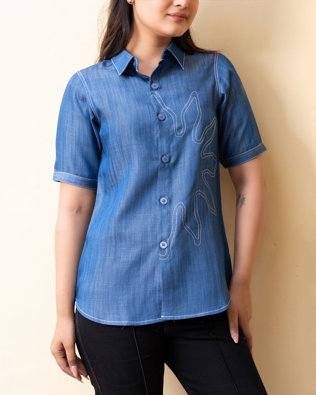 Abstract Flora Shirt