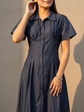 Pleatline Shirt Dress