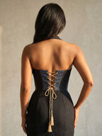 Panelled Collar Corset