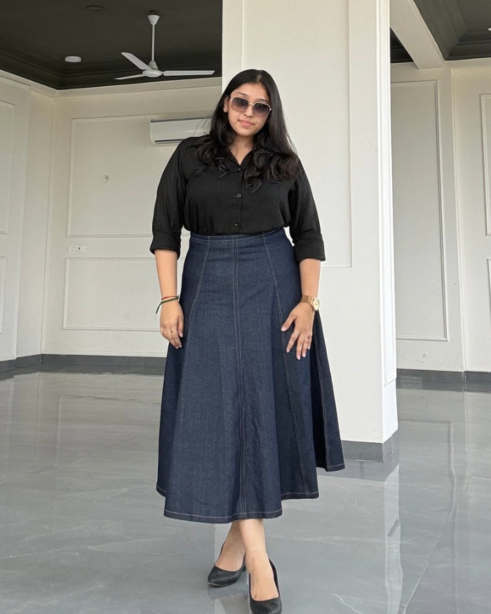 Panel Midi Skirt
