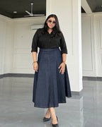 Panel Midi Skirt