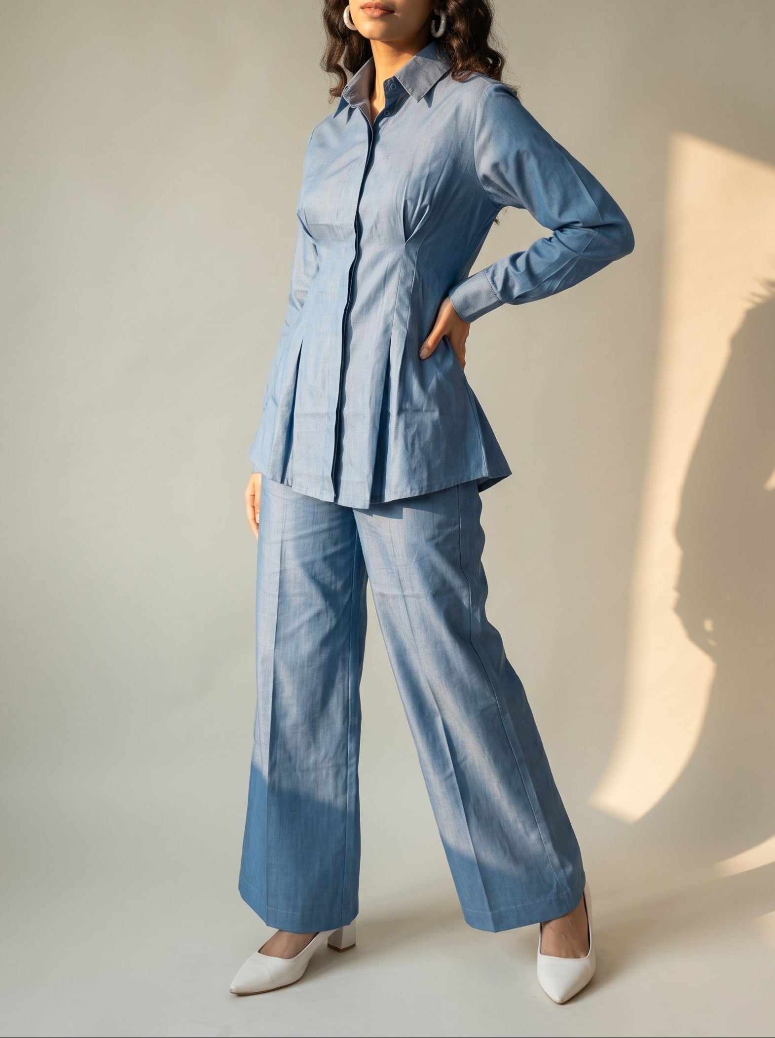 Box Pleat Shirt and Pants