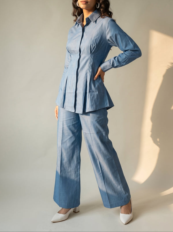 Box Pleat Shirt and Pants