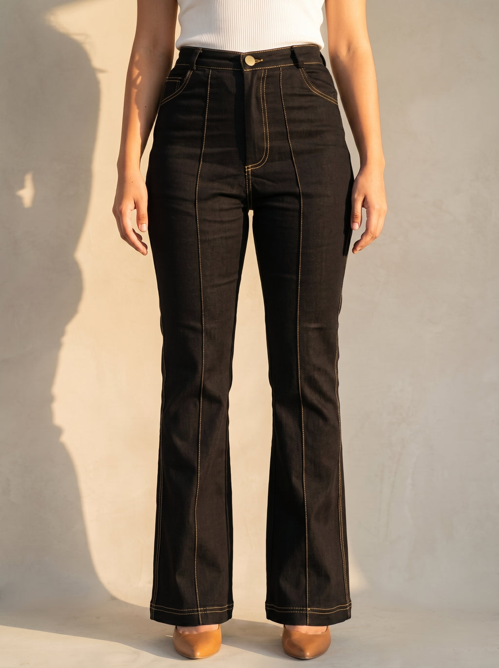 SculptFit Bootcut Jeans- Black