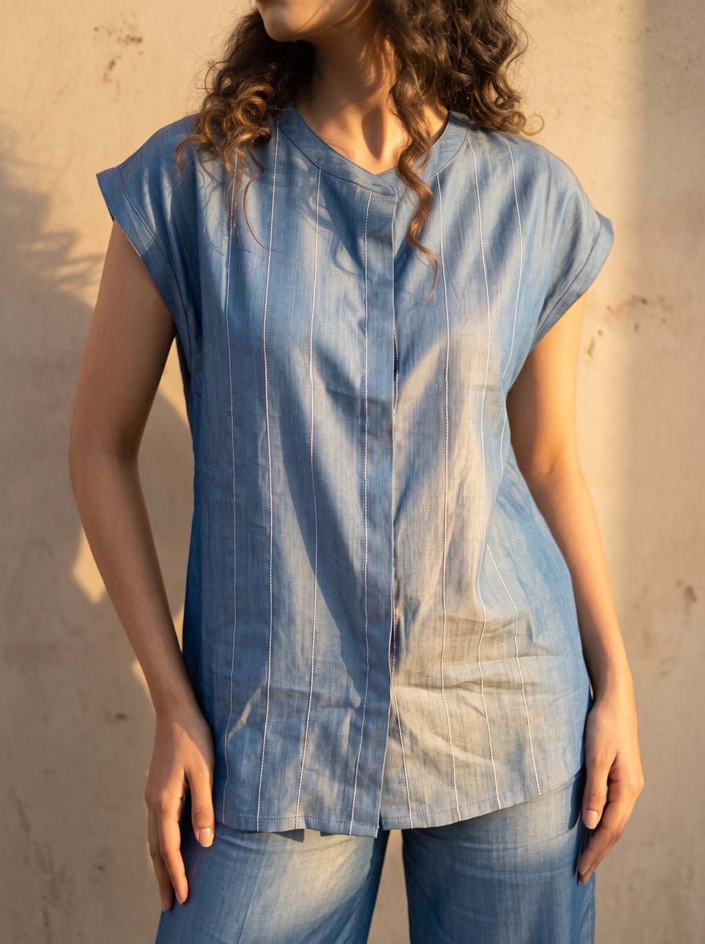 The Linear Pleat Shirt