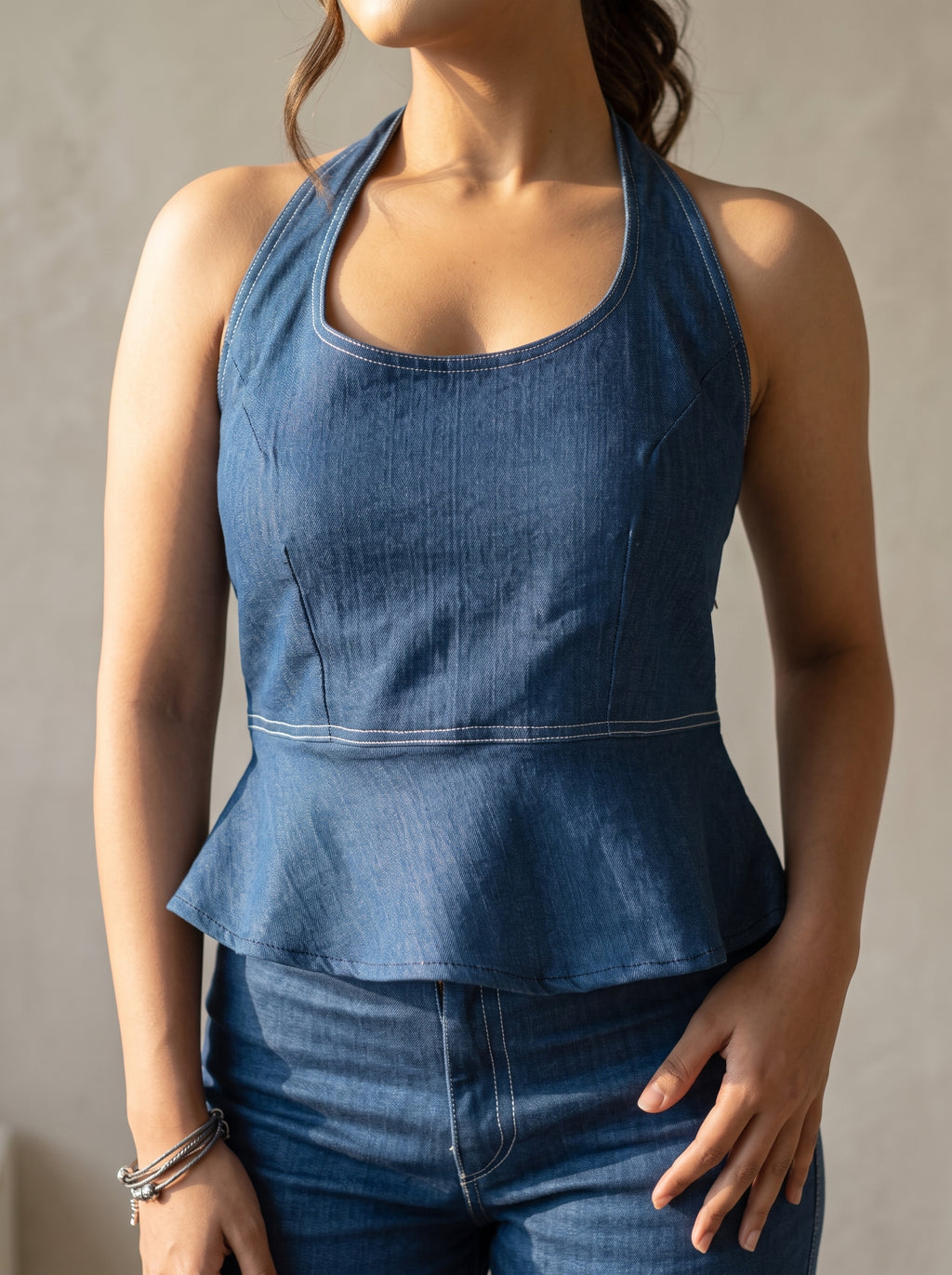 The Peplum Halter Set