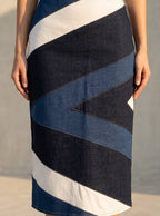 Flowline Denim Skirt