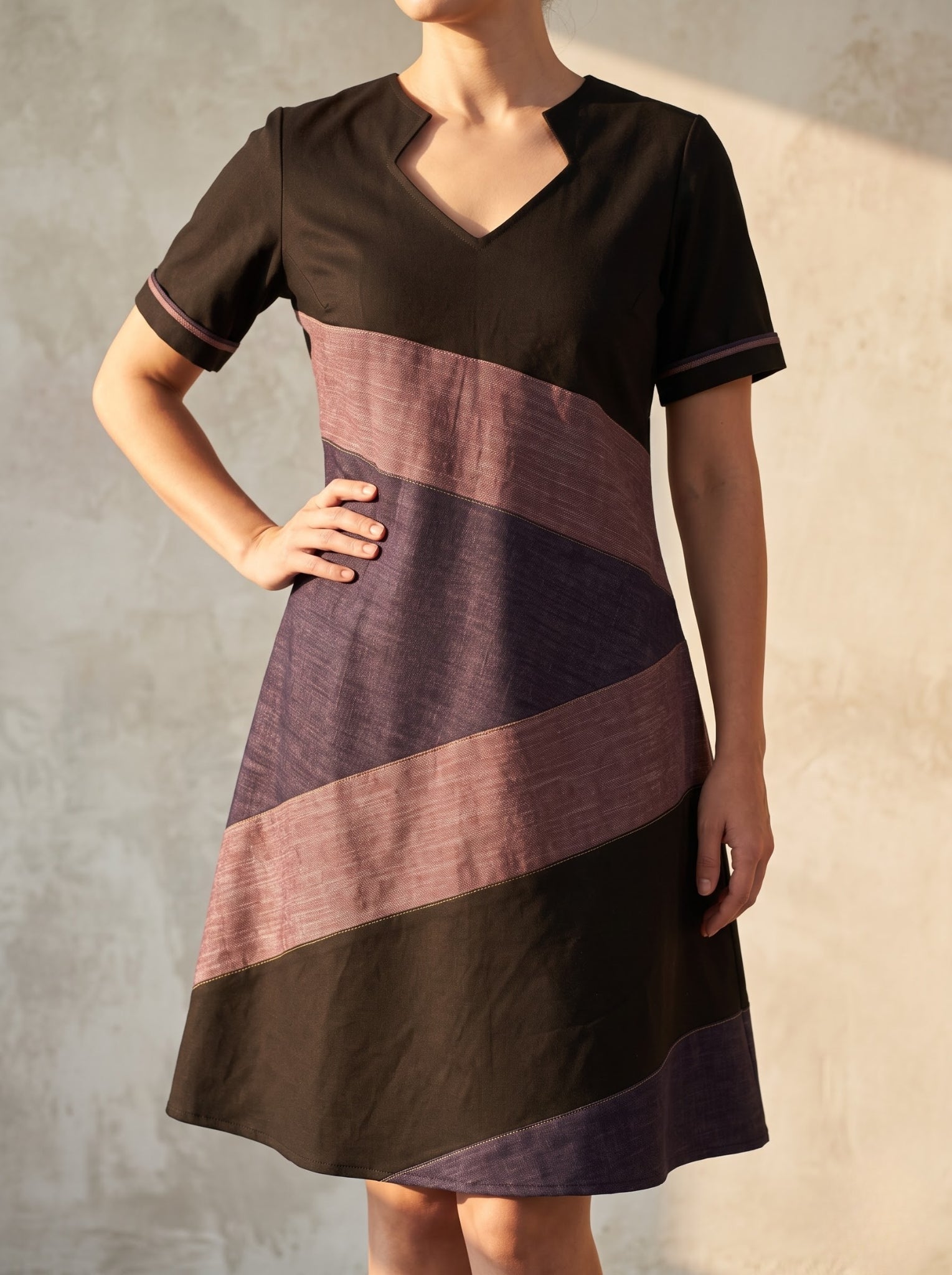 Geometric Panel Dress