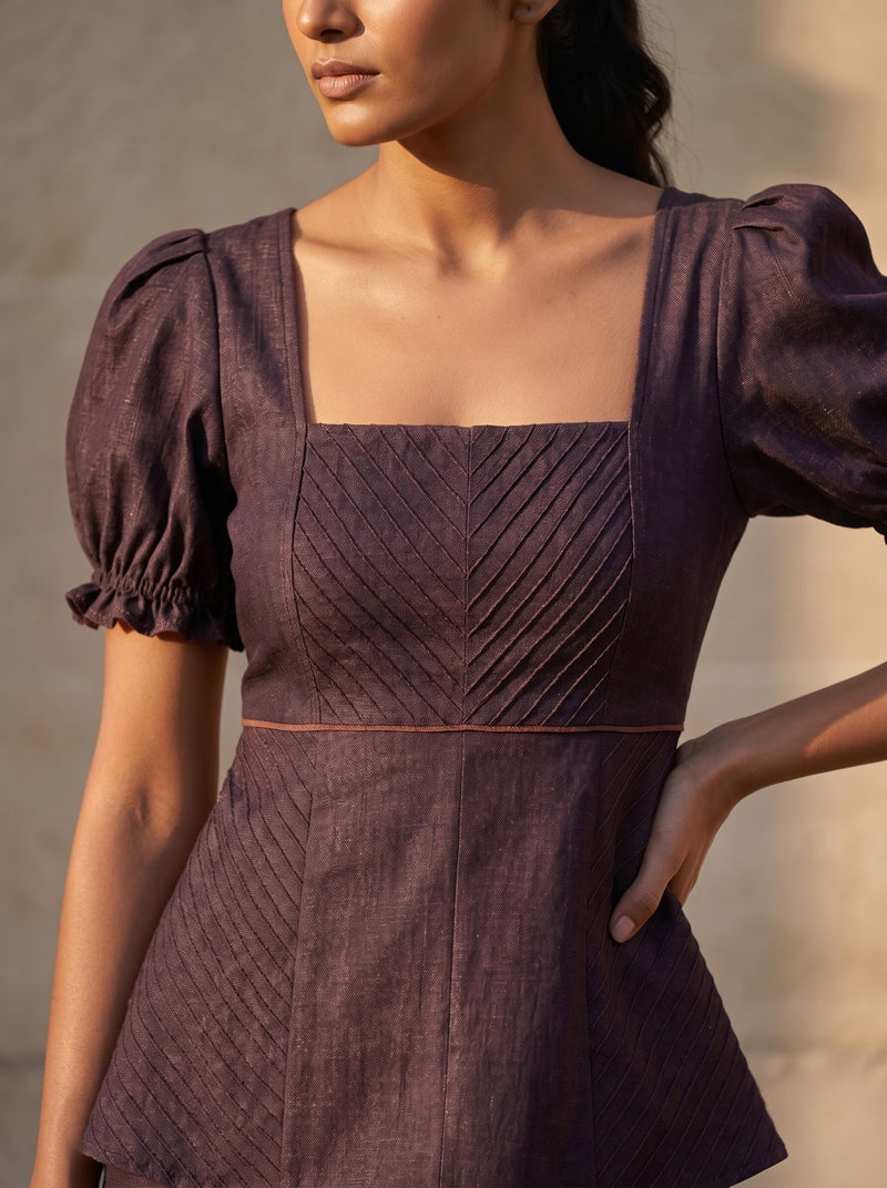 Mulberry Pintuck Top