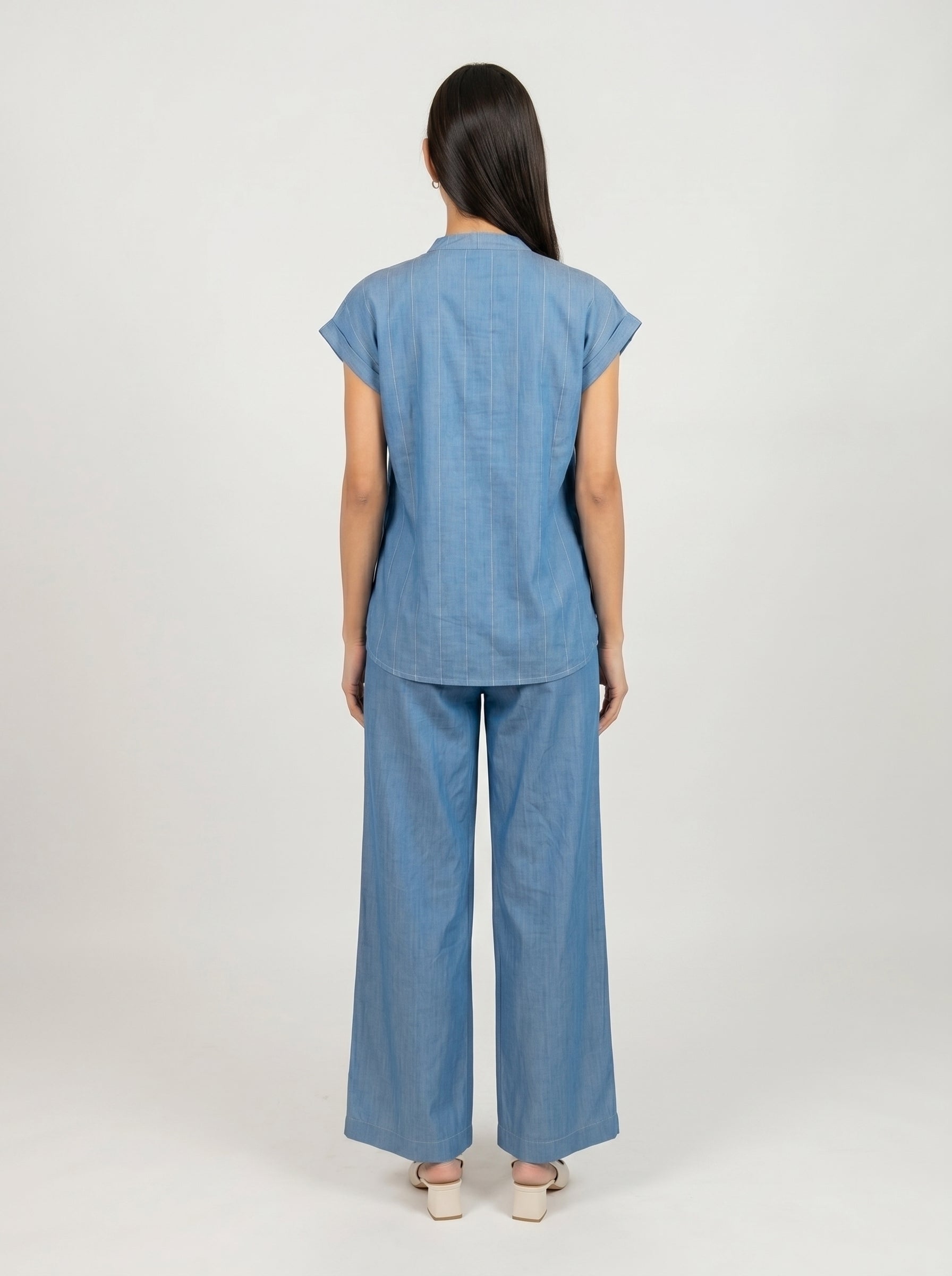 The Linear Pleat Shirt and Pants