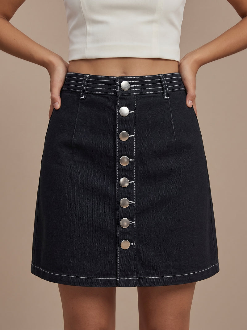 Buttoned Up Skirt
