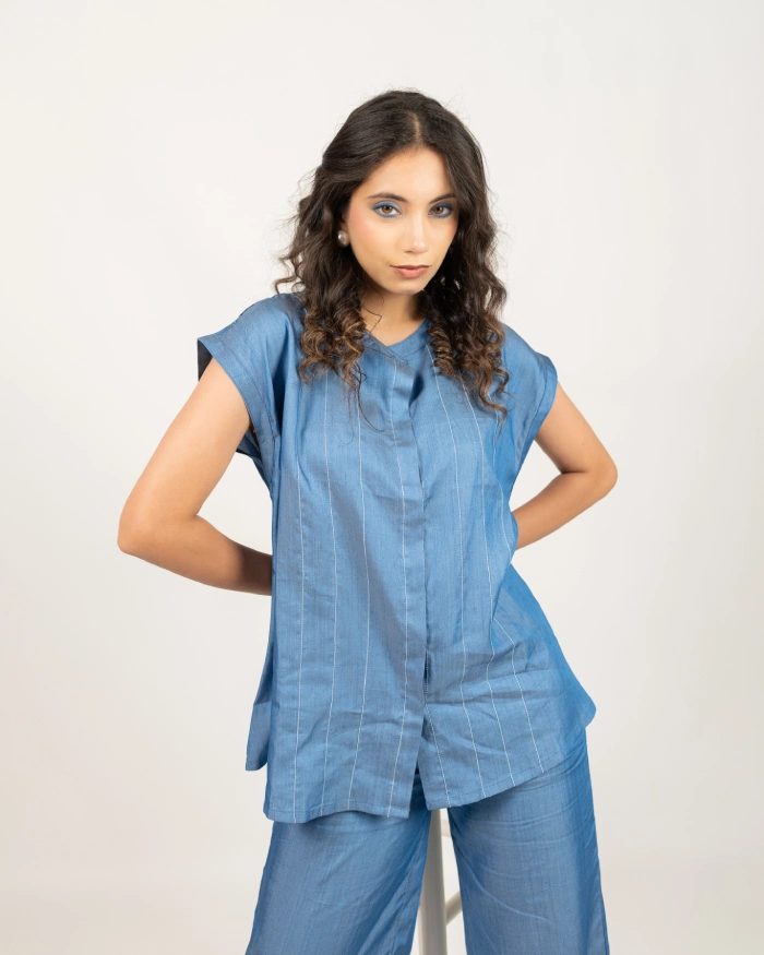 The Linear Pleat Shirt